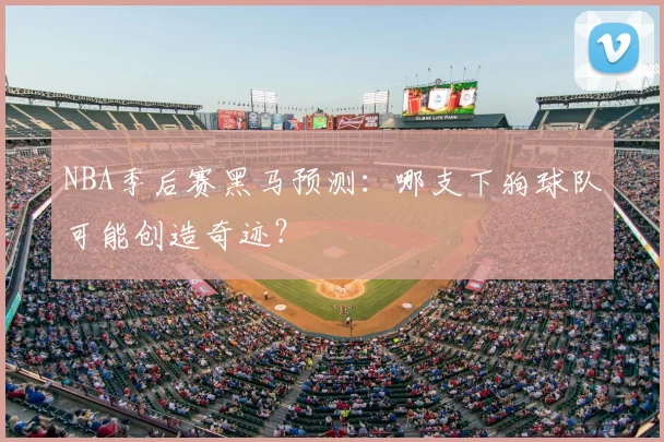NBA季后赛黑马预测:哪支下狗球队可能创造奇迹?